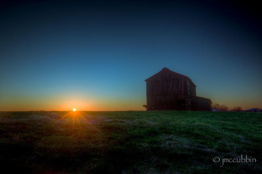 GaryLaneBarnSunset 20111210