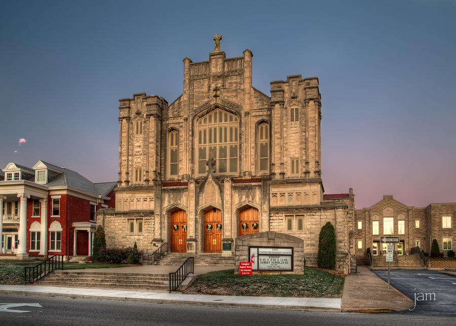 First United Methodist at Dawn - Reprocess