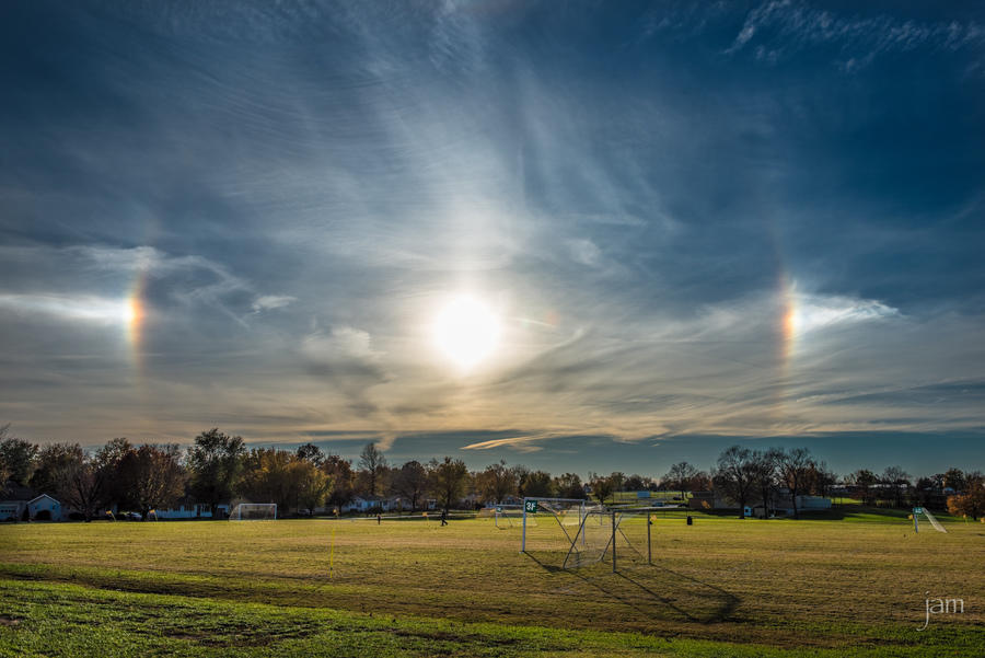 Sun Dog over Debow Park