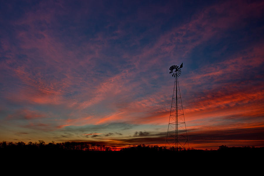 Pre-Dawn Windmill