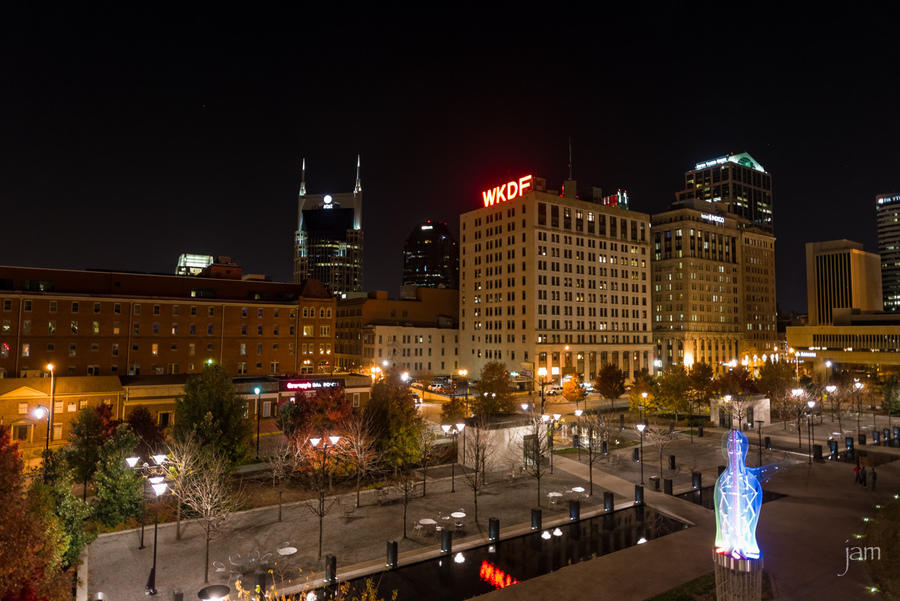 Nashville Public Square at Night