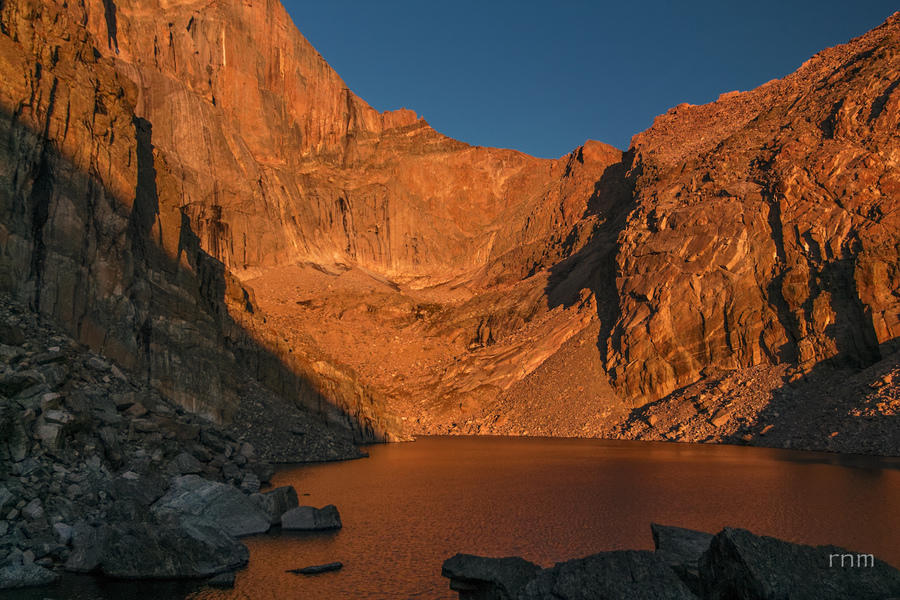 Chasm Lake Aplenglow by Rachel