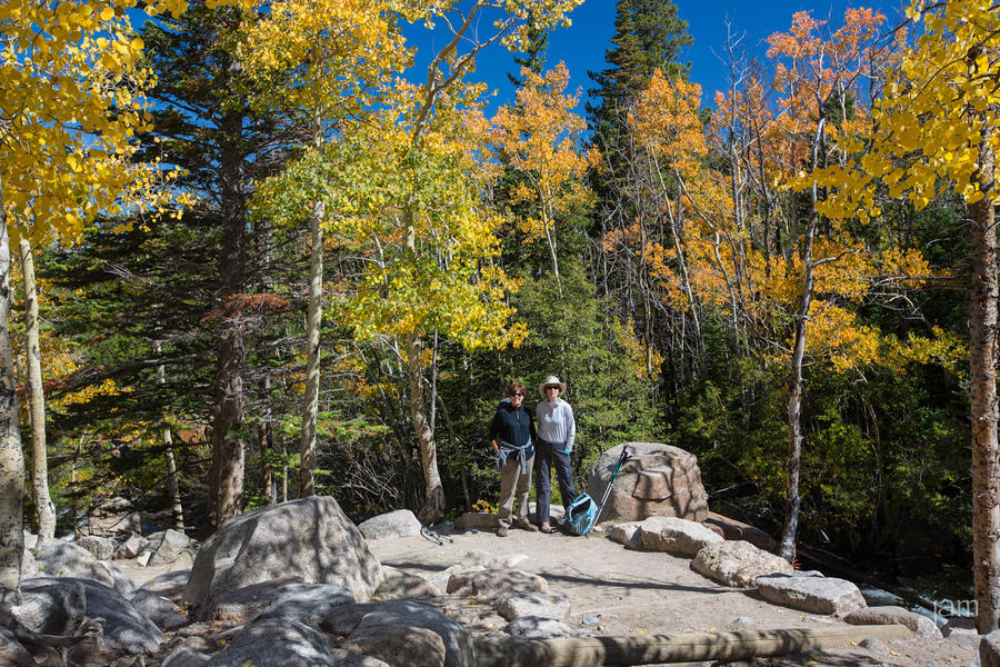 Linda and Joni near Alberta Falls