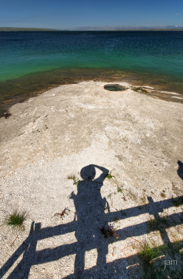 Self Portrait, Big Cone, West Thumb Geyser Basin, Yellowstone