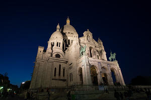 Sacre Coeur Basillica at Night